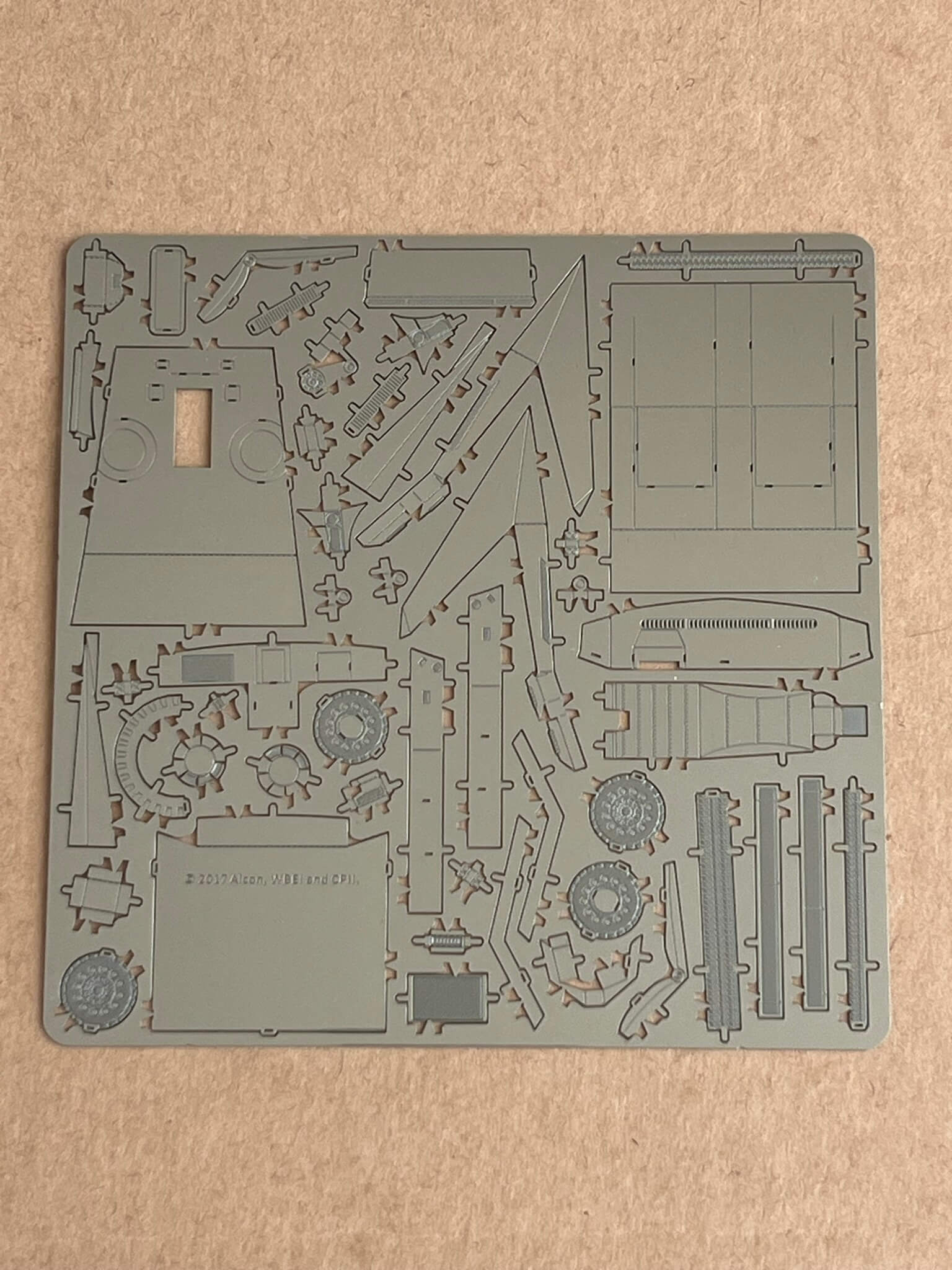 Official Metal Earth Blade Runner 2049 Spinner Car sheet 2